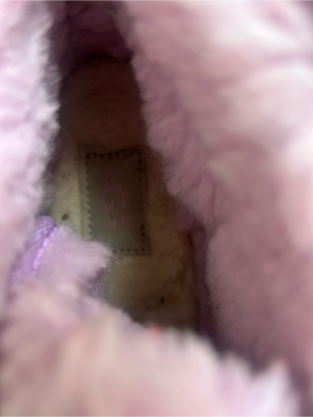 Light Pink Lace Up Women’s Uggs. Size 9 - Picture 3 of 4